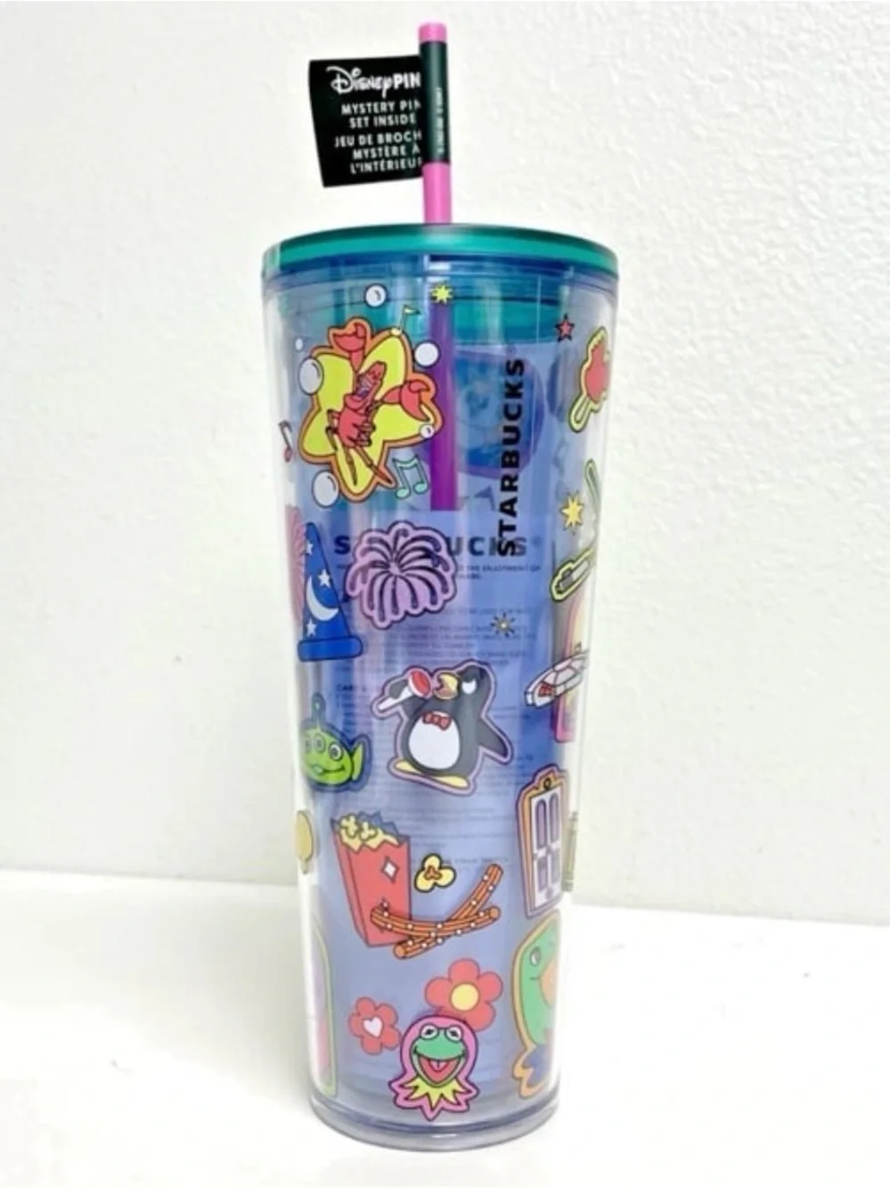 Starbucks Disney Hollywood studios tumbler NWT NO PINS